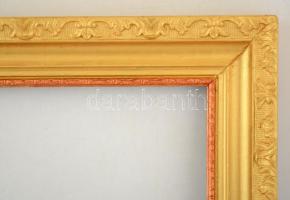 Felújított fa keret, belső:70×50 cm, külső:79×59 cm
