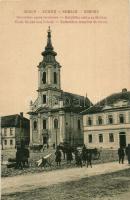 Zimony, Zemun, Semlin; Katolicka crkva sa skolom / Katolikus templom és iskola, W. L. 909. / Catholic church and school