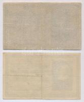 1918. 25K (4x) mind a négy sorozatszáma "3000" felett, kettő sima hátlappal, kettő hullámo...