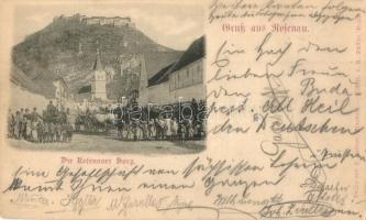 1898 Rozsnyó, Barcarozsnyó, Rosenau, Rasnov; Die Rosenauer Burg / vár, kastély / castle