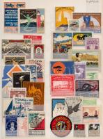 38 db kiállítási levélzáró / 38 expo poster stamps