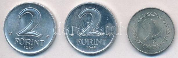 1946. 1Ft Al + 1947. 2Ft Al + 1966. 2Ft Cu-Ni-Zn T:1,1-