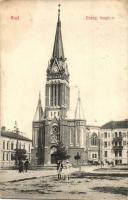 Arad, Evangélikus templom, képeslapfüzetből / church, from postcard booklet (Rb)