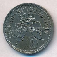 Német Birodalom / Tettang 1918. 10pf Fe háborús szükségpénz "Tettang város főhivatala" T:2...