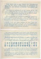 Amerikai Egyesült Államok 1946-1951. 9c-11c "Nemzetközi válaszdíjszelvény" (2x) T:II-III
...