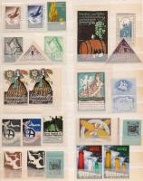 Magyar kiállítások 24 db levélzáró / Hungarian expositions poster stamps