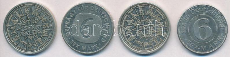 Németország 1996. 4db klf erotikus zseton T:1-,2
Germany 1996. 4pcs of diff erotic tokens C:AU,XF
