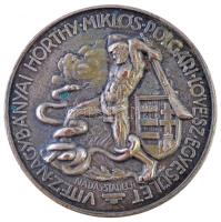 Nádas József (1903-1975) / Stadler 1937. "Vitéz Nagybányai Horthy Miklós Polgári Lövész Egyesület" Br érem (30mm) T:2,2-