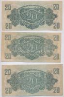 1944. 20P (3x) különböző méretűek TI-,II
Adamo P45