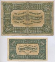 1920. 500K "Orell Füssli Zürich", alacsony sorozatszám + 1923. 500K "Magyar Pénzjegyn...