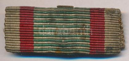 ~1940. "Tűzkereszt I. fokozata" miniatűr szalagsávon T:2
Hungary ~1940. "Fire Cross ...