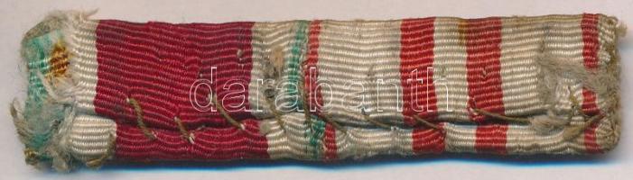 Ausztria ~1900. 2db szalagsáv összevarrva, egyiken kardok
Austria ~1900. 2pcs of thin ribbons sawn ...