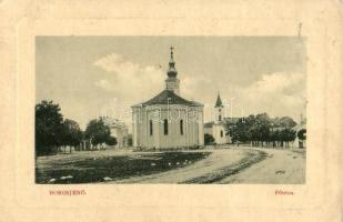Borosjenő, Ineu; Fő utca, templomok, W. L. Bp. 5260 / street, churches (EK)