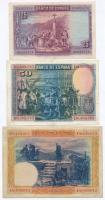 Spanyolország 1928. 25P + 50P + 1925. 100P T:II-,III
Spain 1928. 25 Pesetas + 50 Pesetas + 1925. 10...