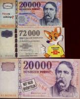 4klf bankjegyet ábrázoló modern reklámpénz T:I