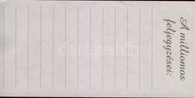 4klf bankjegyet ábrázoló modern reklámpénz T:I