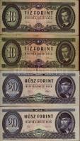 1920-1992. korona, pengő, infla, forint tétel 23klf bankjegy T:II+,II,III,IV (kevés)
