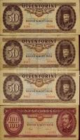 1920-1992. korona, pengő, infla, forint tétel 23klf bankjegy T:II+,II,III,IV (kevés)