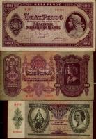 1920-1992. korona, pengő, infla, forint tétel 23klf bankjegy T:II+,II,III,IV (kevés)
