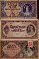 1920-1992. korona, pengő, infla, forint tétel 16klf bankjegy T:II+,II,III,IV (kevés)