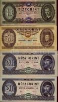1920-1992. korona, pengő, infla, forint tétel 16klf bankjegy T:II+,II,III,IV (kevés)