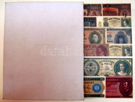 Bankjegy berakó újszerű állapotban 25db lappal, 2-es osztású 9x, 3-as osztású 13x, osztatlan 3x