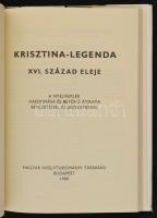 Simor-kódex. XVI. század eleje / Krisztina-legenda. XVI. század eleje. Bev., jegyz.: Vekerdy Lilla. ...