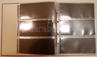 Bankjegy berakó újszerű állapotban 25db lappal, 2-es osztású 9x, 3-as osztású 13x, osztatlan 3x