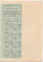 Bácsalmás 1926. "Almás-Járási Takarékpénztár Részvénytársaság" részvénye 20P-ről, szárazpe...