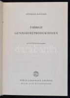 Seemann-Katalog: Farbige Gemäldereproduktionen. Lipcse, 1960, VEB E. A. Seemann. Vászonkötésben, jó állapotban.