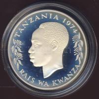 Tanzánia 1974. 25Sh Ag "Zsiráf" T:PP