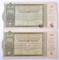 1882-1928. 7db-os részvény tétel, benne "Árpád Bérház Részvénytársaság Budapest" részvénye...