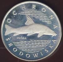 Lengyelország 1977. 100Zl Ag "Hal" próba T:PP