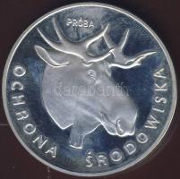 Lengyelország 1978. 100Zl Ag "Jávorszarvas" próba T:PP