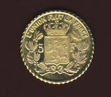 Belgium modern mini Au pénz 5F Leopold 0,333 minőségű T:PP
