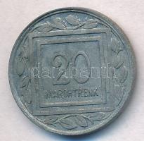 Ausztria / Marchtrenk hadifogolytábor 1915. 20h Zn T:2,2-  Austria / Marchtrenk POW camp 1915. 20 Heller Zn C:XF,VF