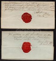 1828 Nagygazda és felesége végrendelete, rajtuk Hódmezóvásárhely  városi viaszpecséttel