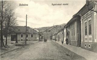 Dobsina, Dobschau; Nyári utca, üzletek / street, shop (EK)