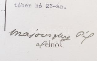 1914 Azo Országos M. K. Iparművészeti Hadokórház Majovszky Pál (1871-1935) műgyűjtő elnöke által alá...