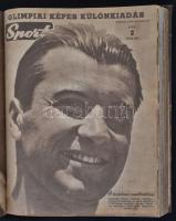 1956-1957 Képes Sport III.-IV. évfolyamok, két fél évfolyam, benne két olimpiai különszámmal, valami...