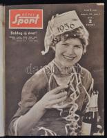 1956-1957 Képes Sport III.-IV. évfolyamok, két fél évfolyam, benne két olimpiai különszámmal, valami...