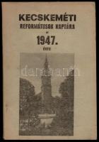 Dr. Fabricius István: Magyar reformátusok Kálvin kalendáriuma az 1947. évre. Kecskemét, 1946, Kecskeméti Református Egyházmegye Lelkészegyesülete.