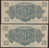 1944. 20P "V.H." (2x) egymásutáni sorszámmal T:I
