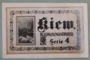 1940 Kijev 9 képet tartalmazó, a megszálló német csapatok által készített fotó emléklap / Kiew photo...