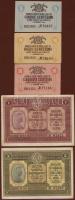 Olaszország 1918. 5db klf bankjegy T:II