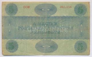 1919. 5K "Osztrák-Magyar Bank..." T:III szép papír
