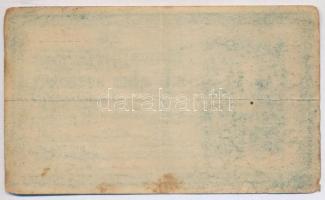 1918. 25K "3038", eltérő méretű sorozat és sorszám, sima hátlap T:III-,IV