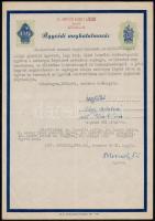 2 db ügyvédi meghatalmazás 1,20P és 2,40P díjjeggyel az 1940-es évekből