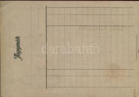 1913. Arad bankjegy formájú dekoratív pezsgőreklám T:I-