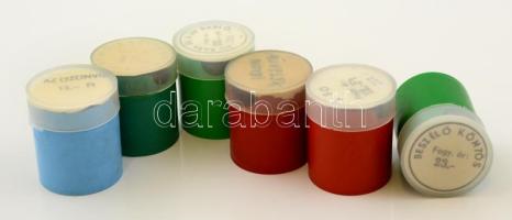 6 db műanyagdobozos rég diafilm (Hüvelyk Matyi, A só, Ali bab és a 40 rabló, Az özönvíz, Beszélő köntös, Nemo kapitány II.)